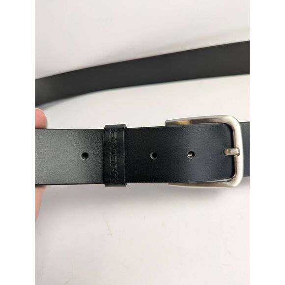 Carhartt Rugged Flex Bridle Black full grain leather belt mens 46 NWOT - Picture 3 of 7